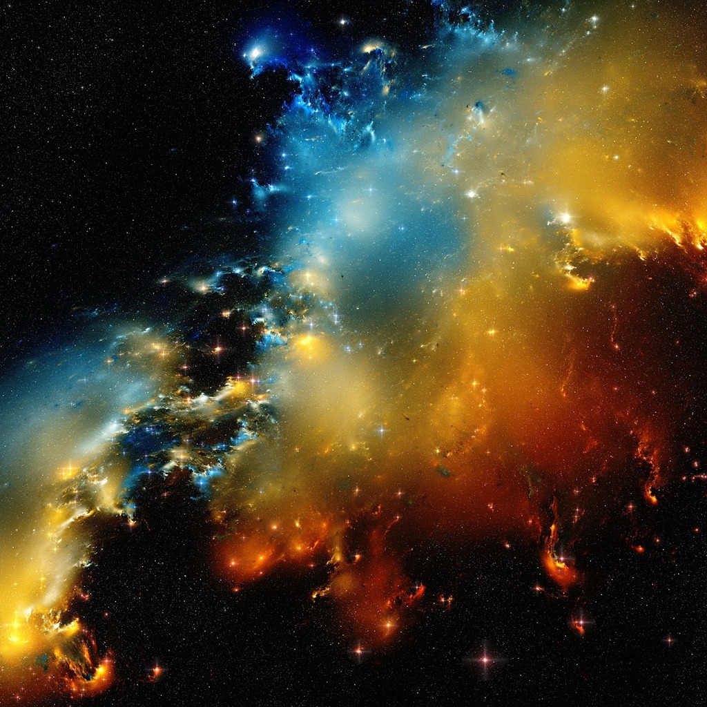 Space Nebula for 1024 x 1024 iPad resolution