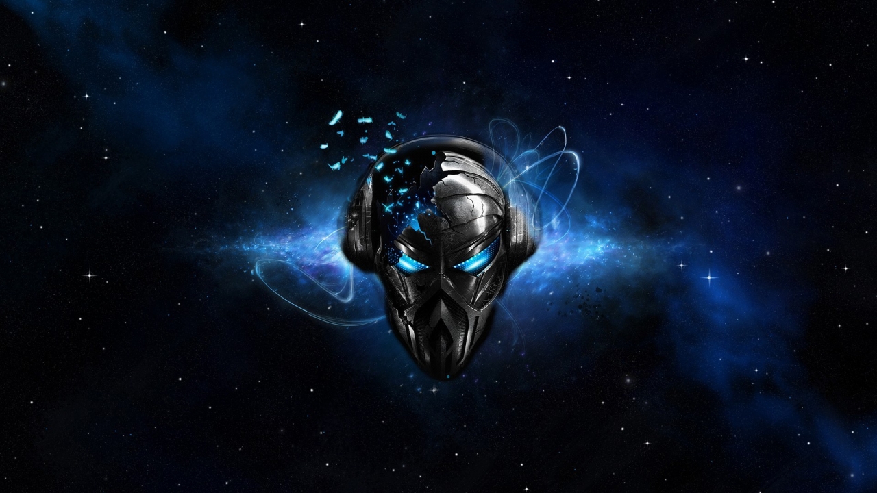 Space Robot Mask for 1280 x 720 HDTV 720p resolution