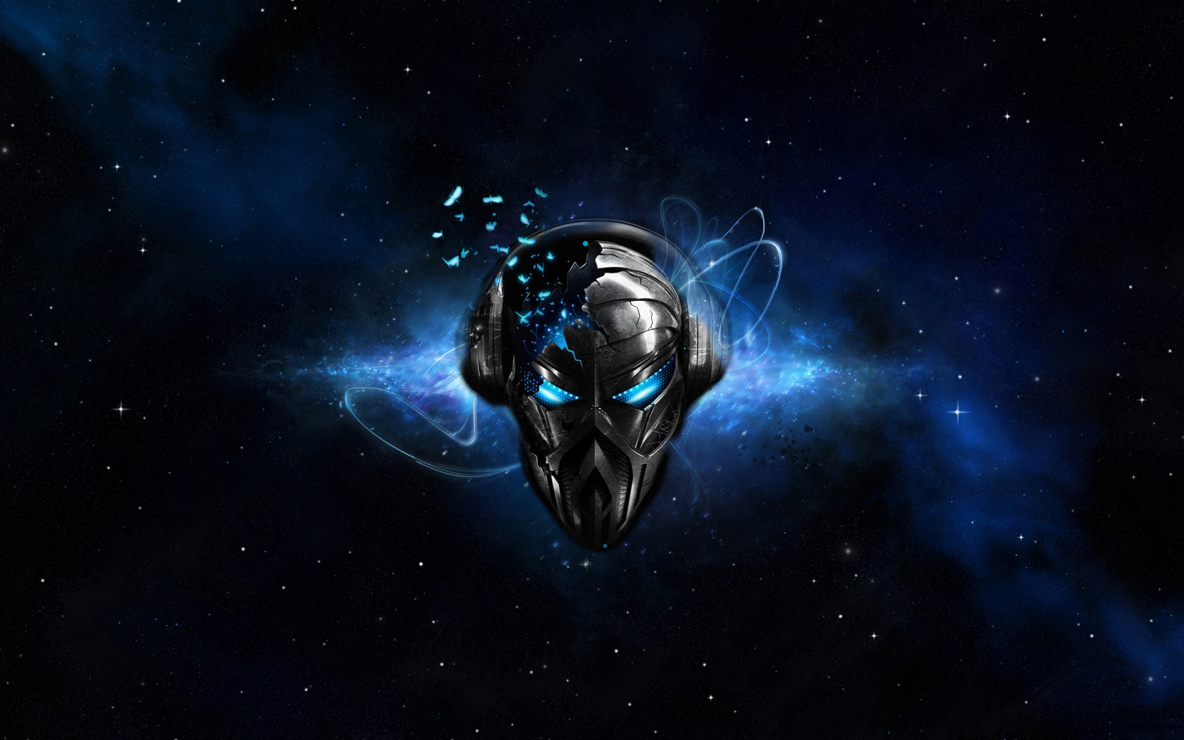 Space Robot Mask for 1680 x 1050 widescreen resolution