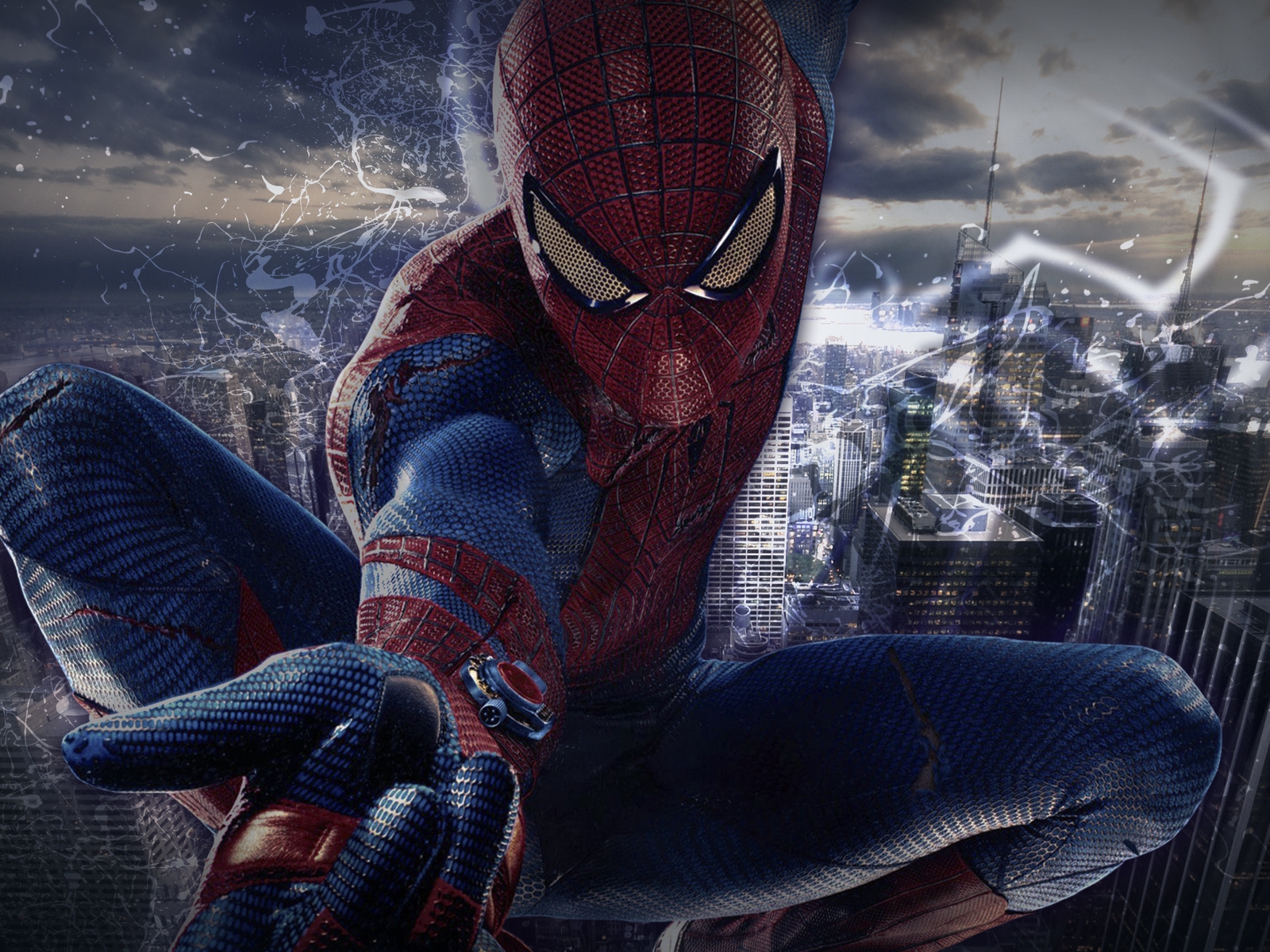 Spiderman Pose for 1600 x 1200 resolution