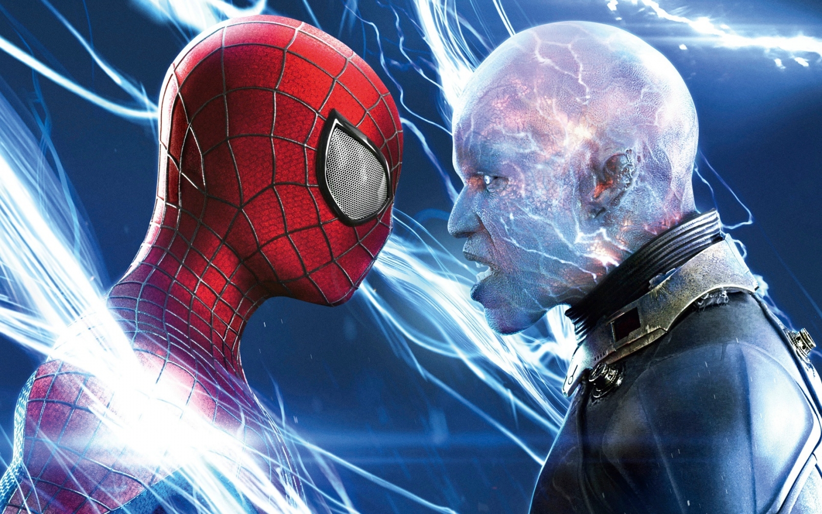 Spiderman vs Electro for 1680 x 1050 widescreen resolution