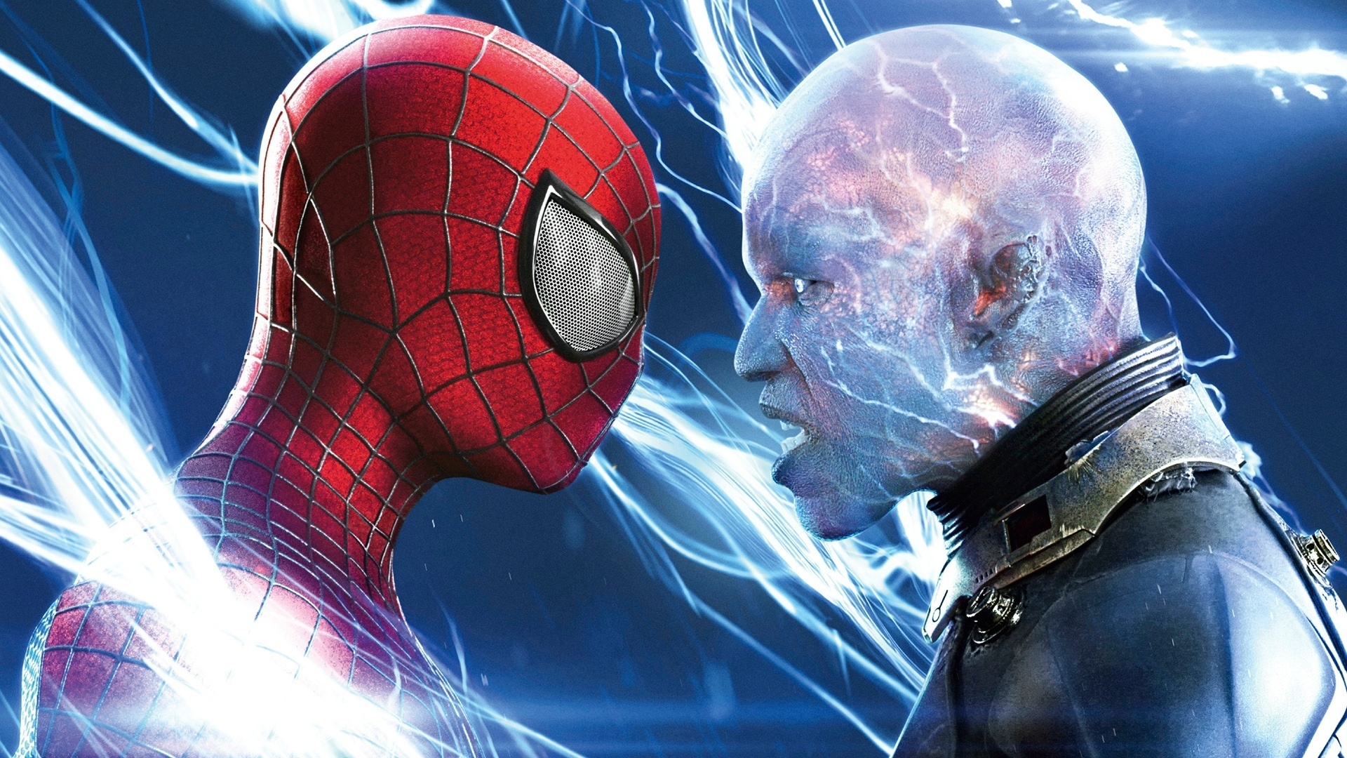 Spiderman vs Electro for 1920 x 1080 HDTV 1080p resolution