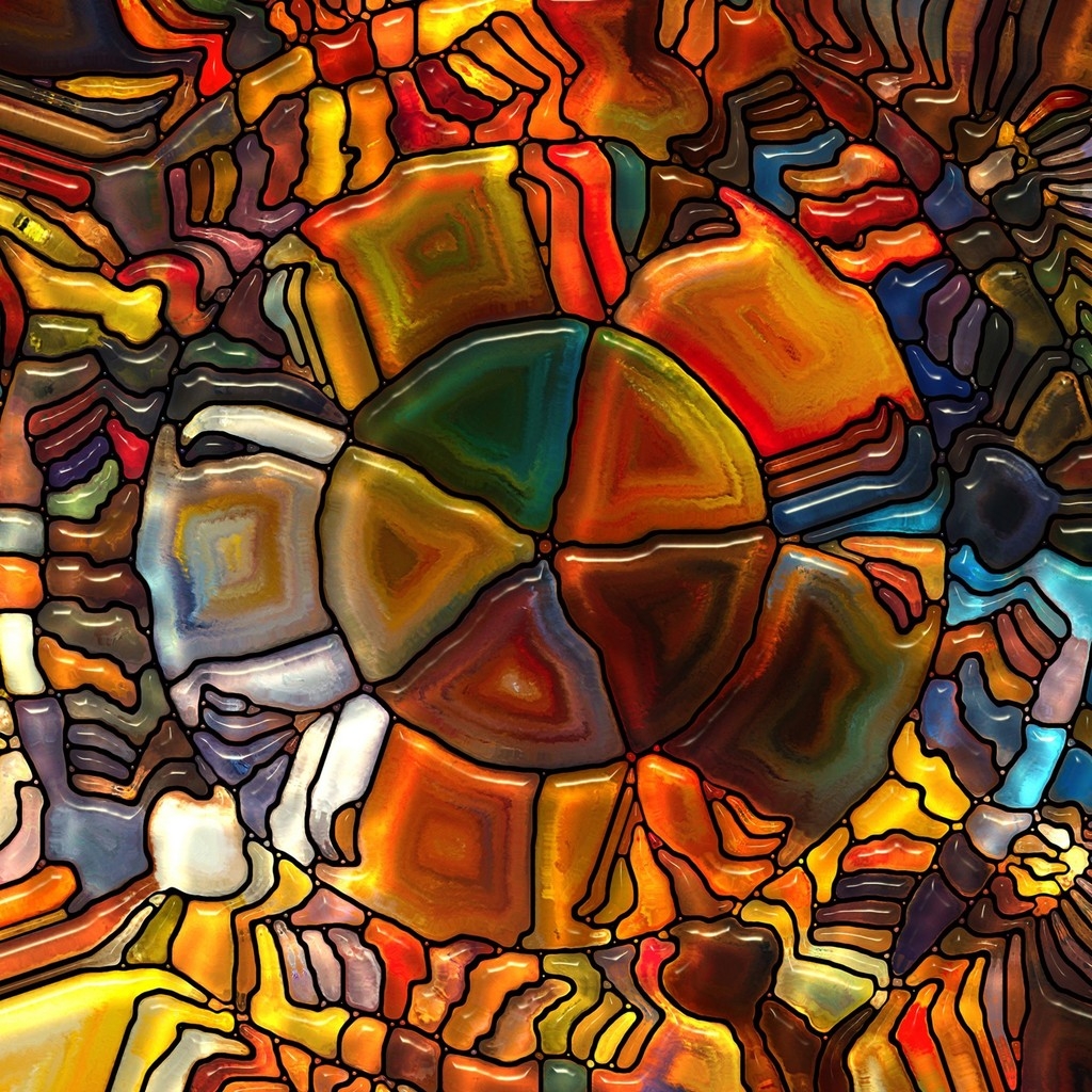 Stained Glass for 1024 x 1024 iPad resolution