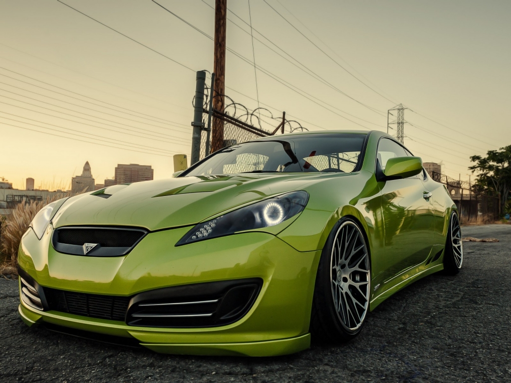 Stanced Hyundai Genesis Coupe for 1024 x 768 resolution