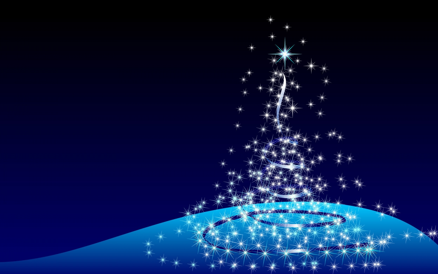 Star Christmas Tree for 1440 x 900 widescreen resolution