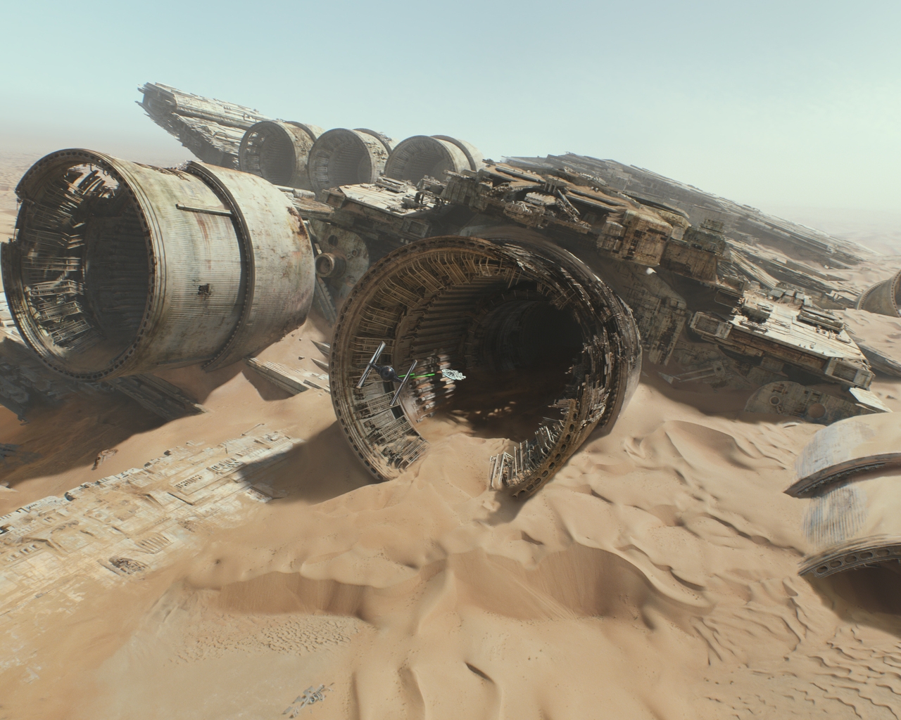 Star Wars The Force Awakens Ship for 1280 x 1024 resolution