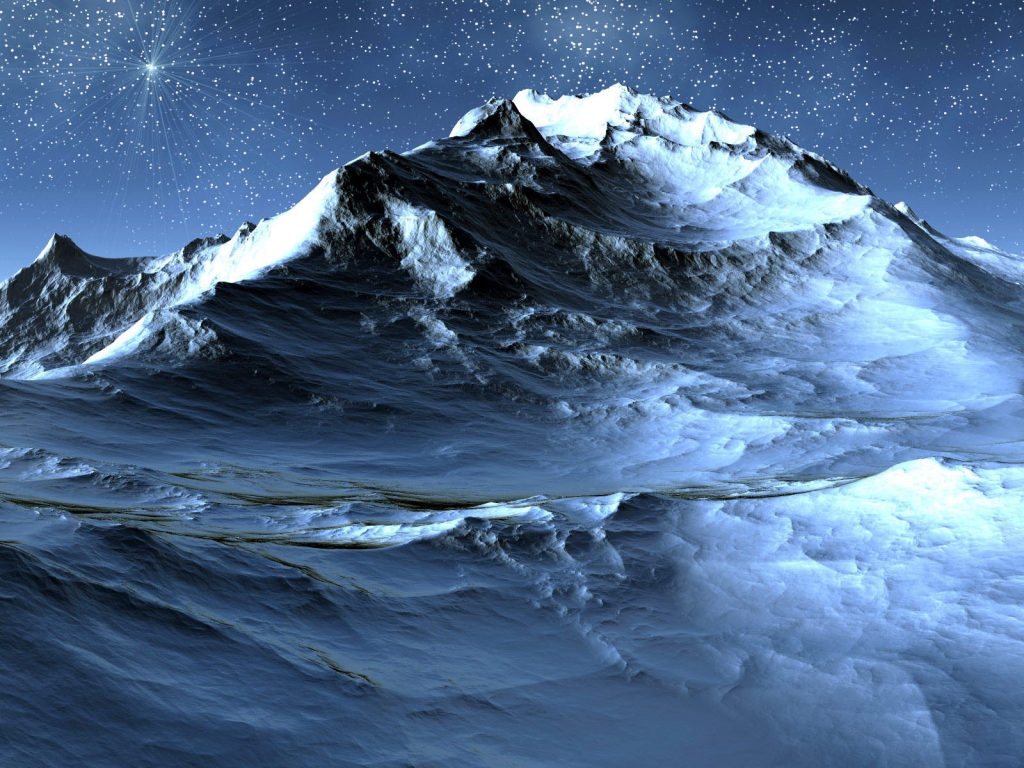 Stars Mountains for 1024 x 768 resolution