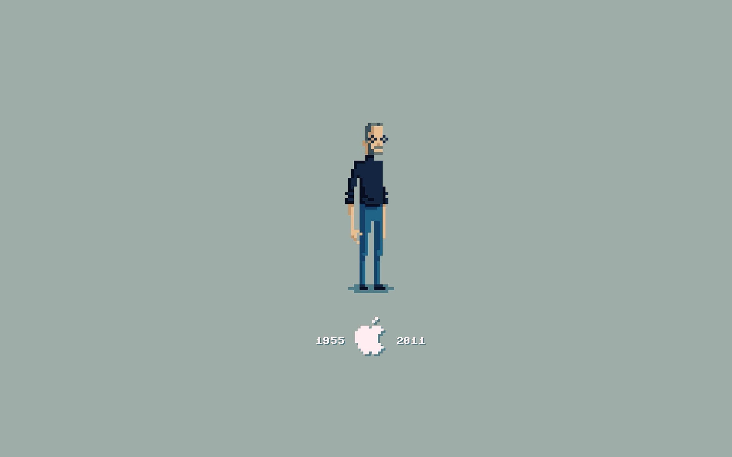 Steve Jobs Pixelated for 2560 x 1600 widescreen resolution
