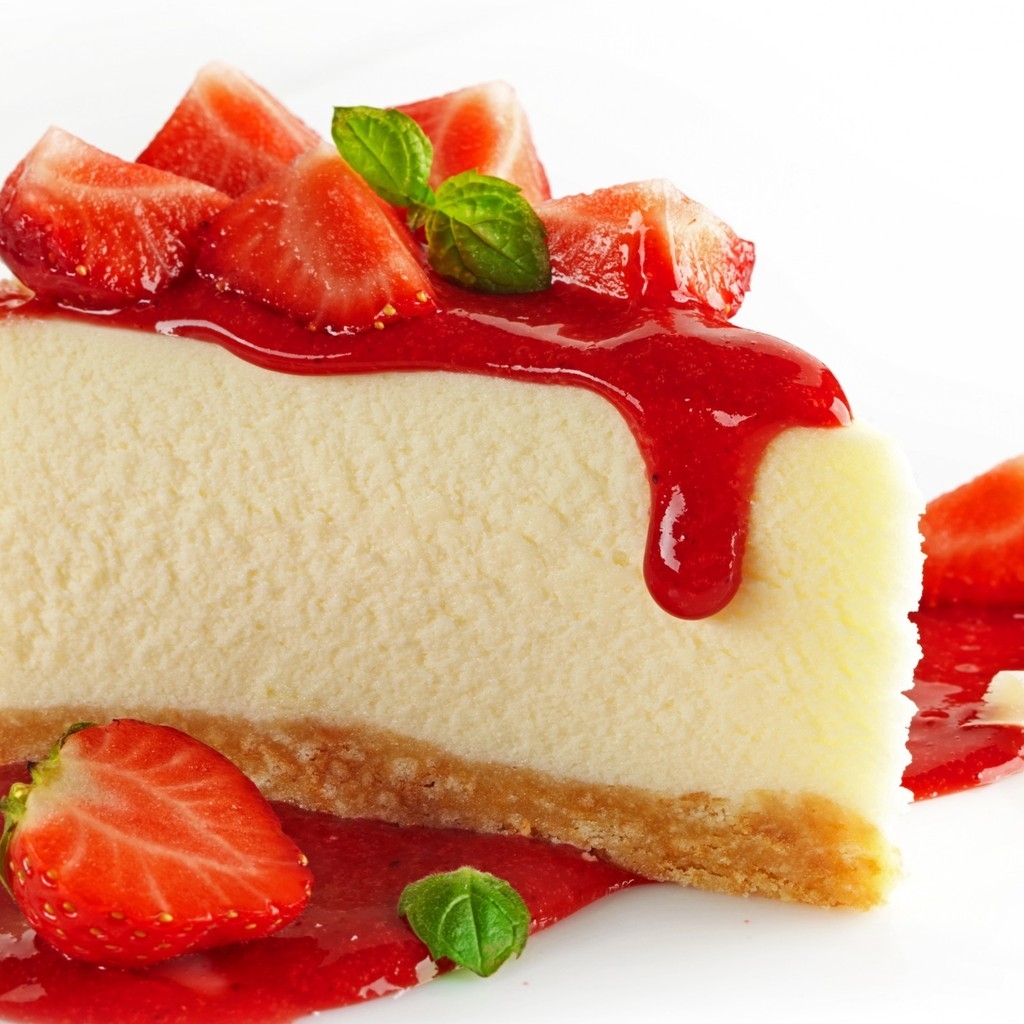 Strawberry Cheesecake  for 1024 x 1024 iPad resolution