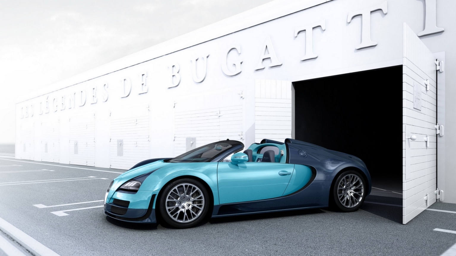 Stunning Bugatti Veyron for 1536 x 864 HDTV resolution