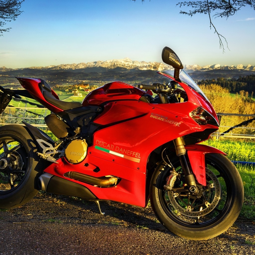 Stunning Red Ducati  for 1024 x 1024 iPad resolution