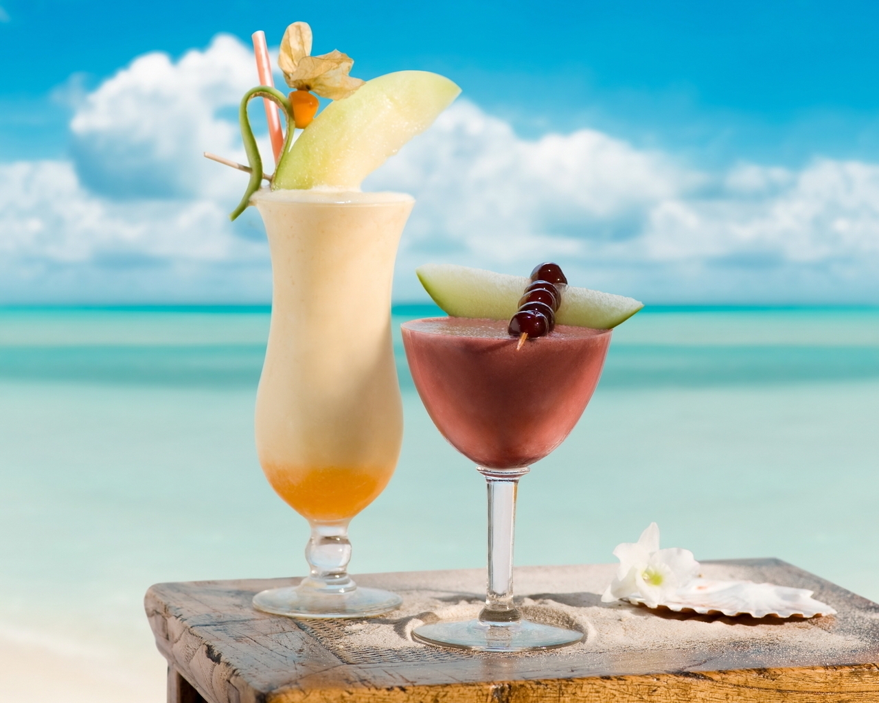 Summer Cocktails for 1280 x 1024 resolution