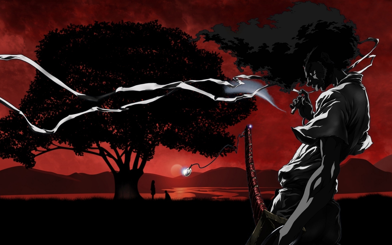 Sundown Afro Samurai for 1280 x 800 widescreen resolution