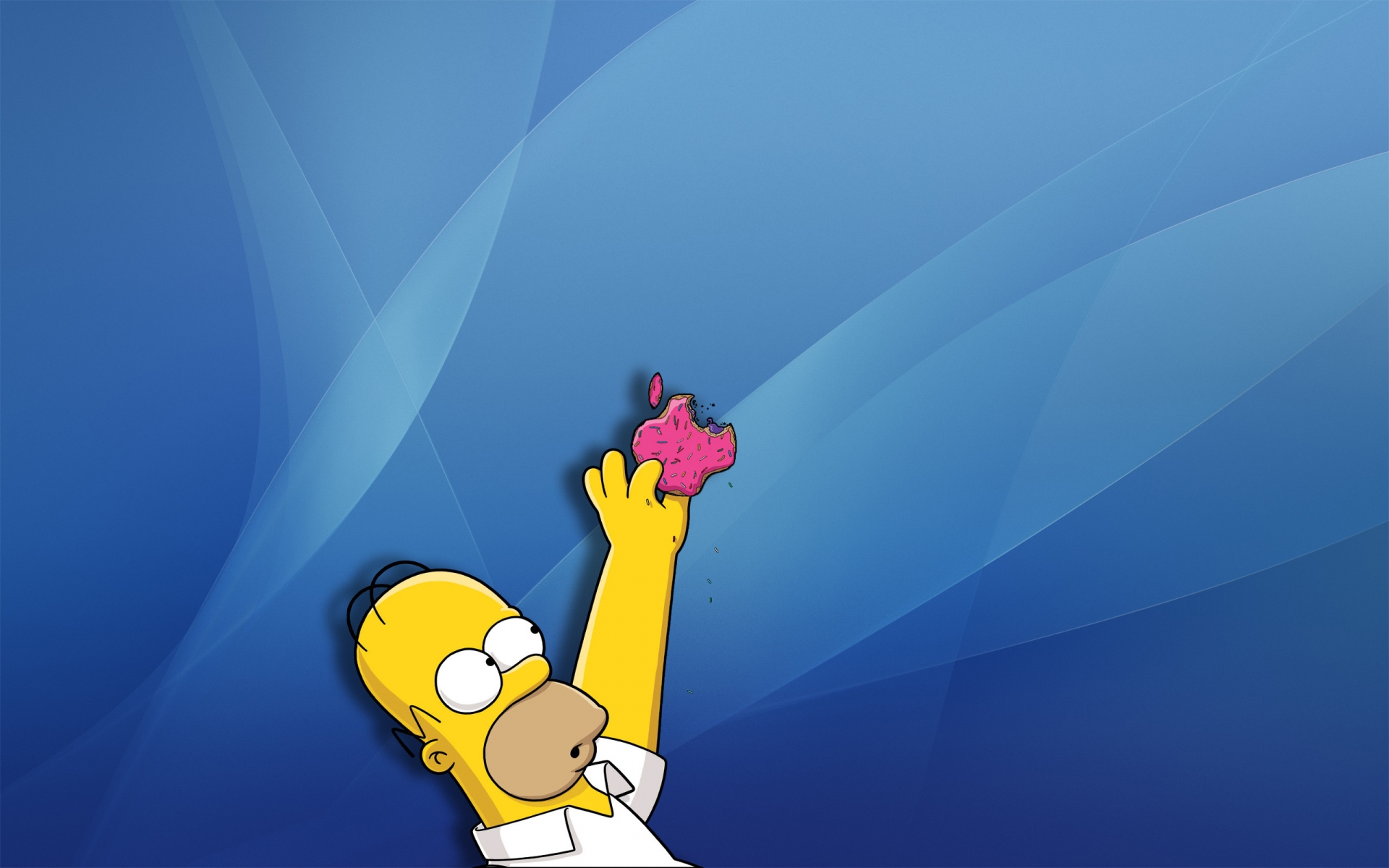 Super Simpsons Homer Apple for 1920 x 1200 widescreen resolution
