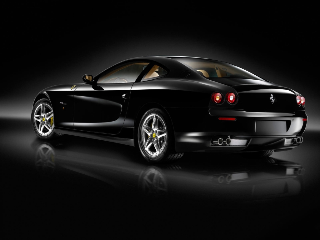 Superb Black Ferrari for 1024 x 768 resolution