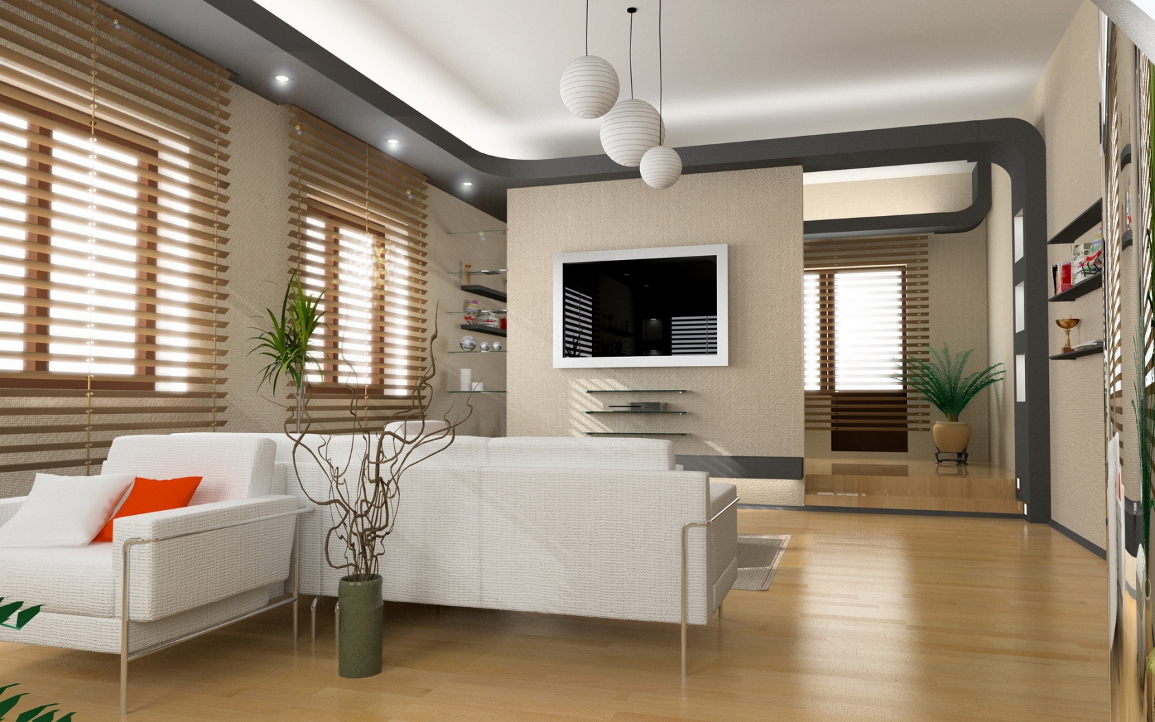 Superb Living Room Design for 1680 x 1050 widescreen resolution