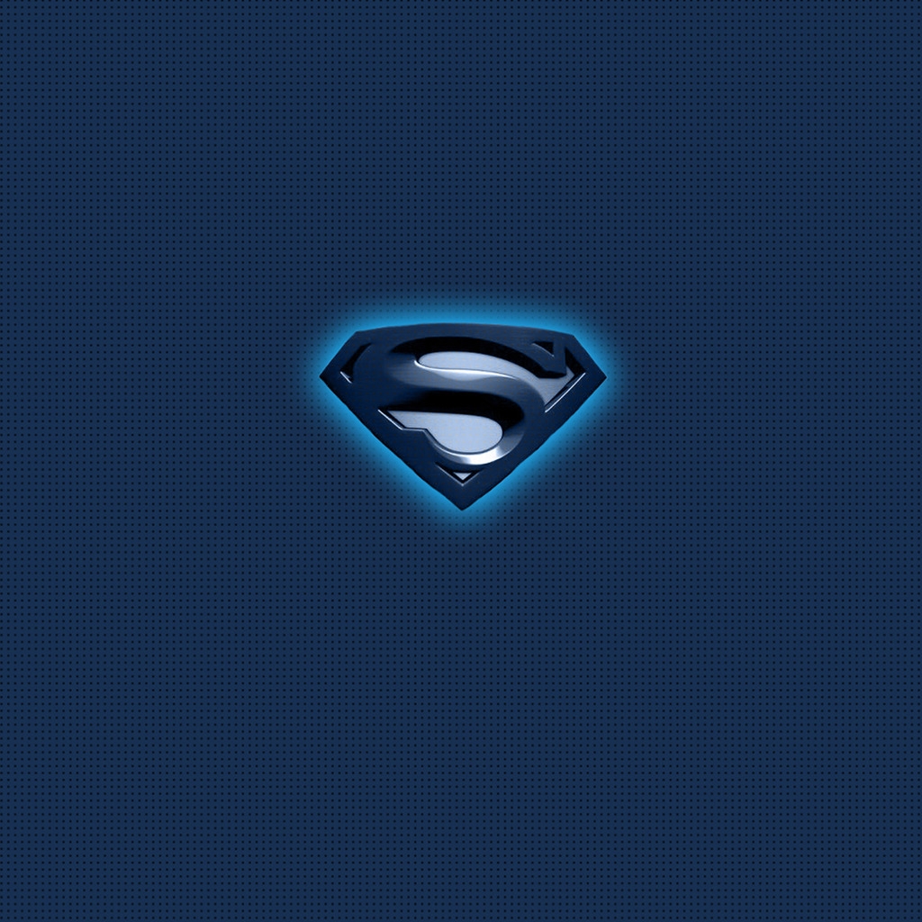 Superman Blue Logo for 1024 x 1024 iPad resolution