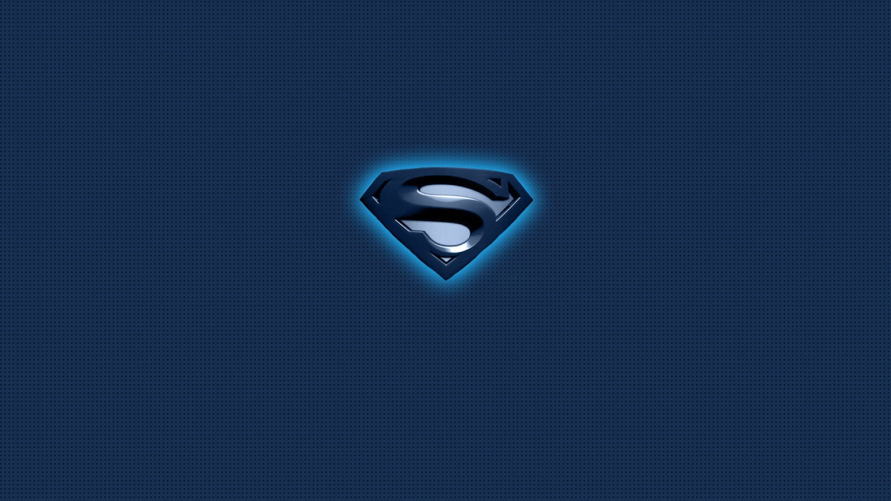 Superman Blue Logo for 1280 x 720 HDTV 720p resolution