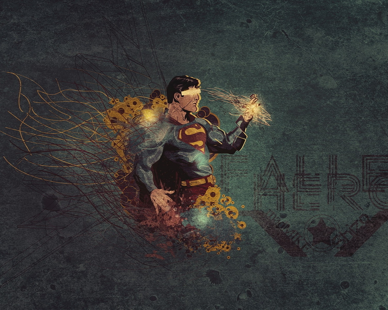 Superman Fallen Hero for 1280 x 1024 resolution