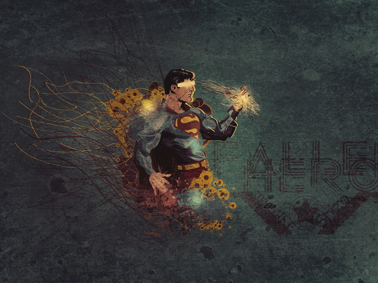 Superman Fallen Hero for 1280 x 960 resolution