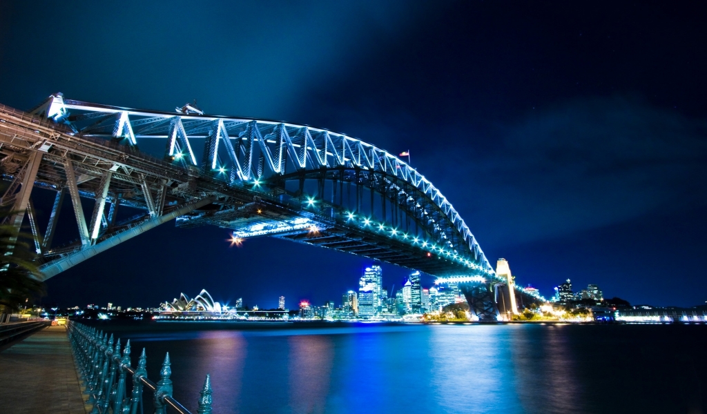 Sydney Harbour Bridge for 1024 x 600 widescreen resolution