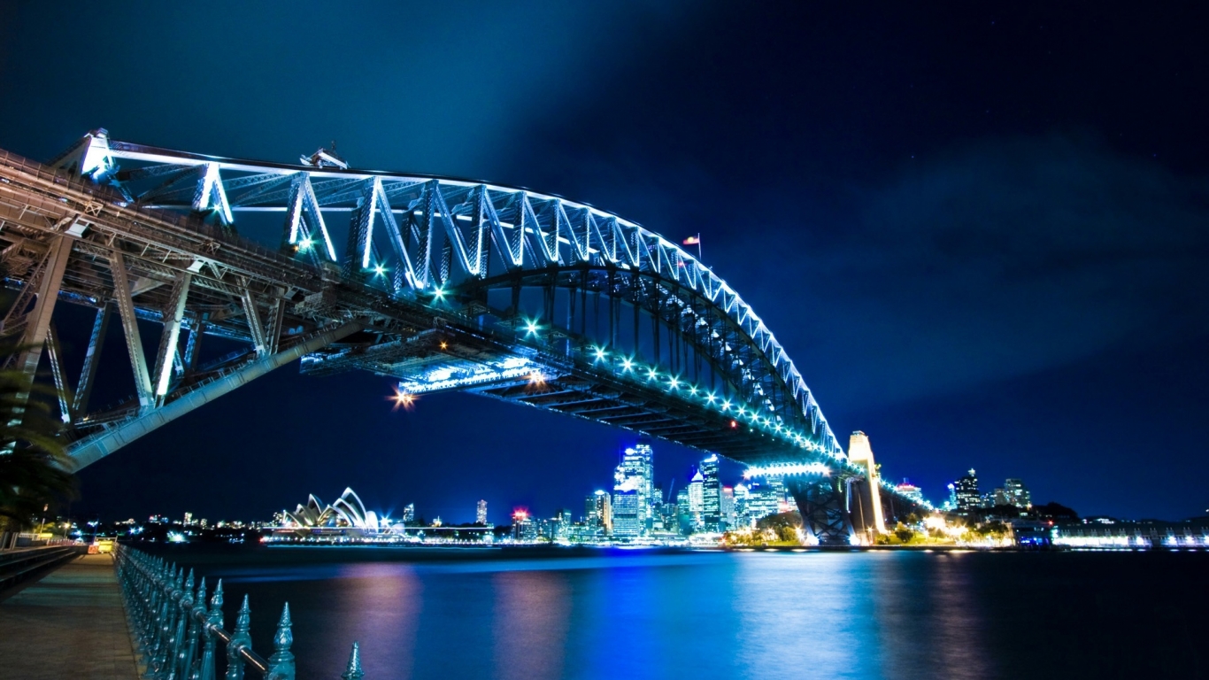 Sydney Harbour Bridge for 1366 x 768 HDTV resolution