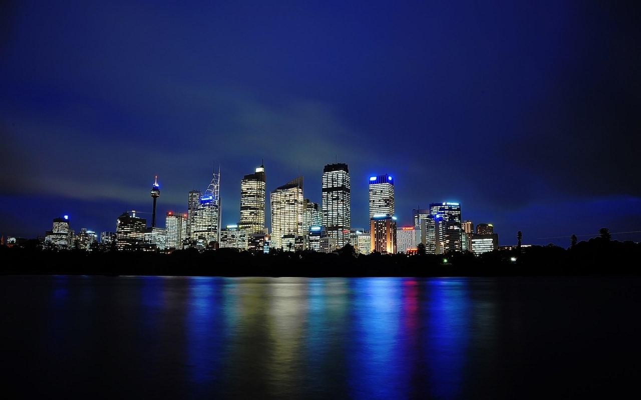 Sydney Picture Silky Reflections for 1280 x 800 widescreen resolution