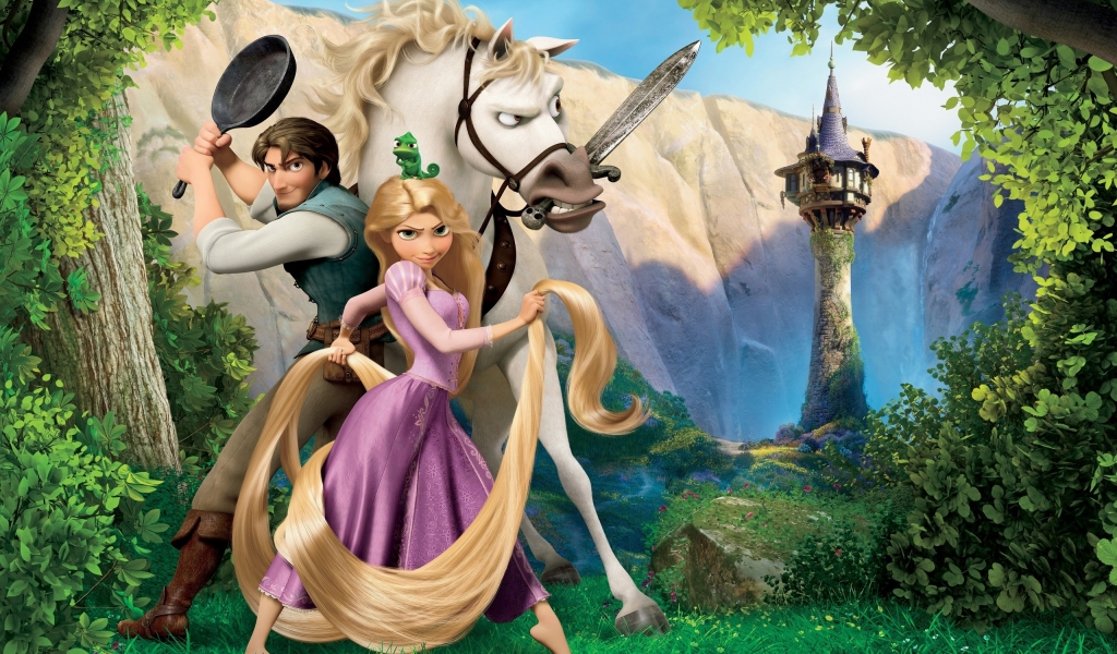 Tangled Animated Musical Film for 1024 x 600 widescreen resolution