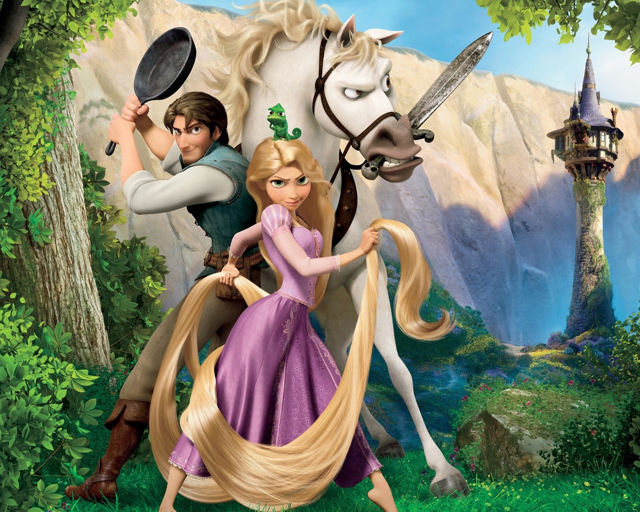 Tangled Animated Musical Film for 1280 x 1024 resolution
