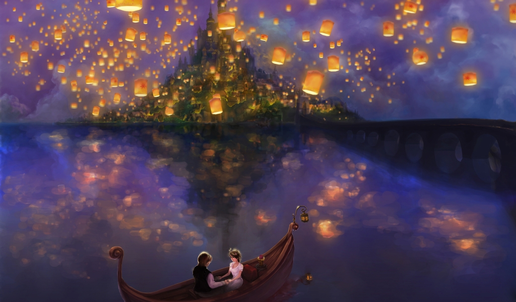 Tangled Musical Comedy Film for 1024 x 600 widescreen resolution