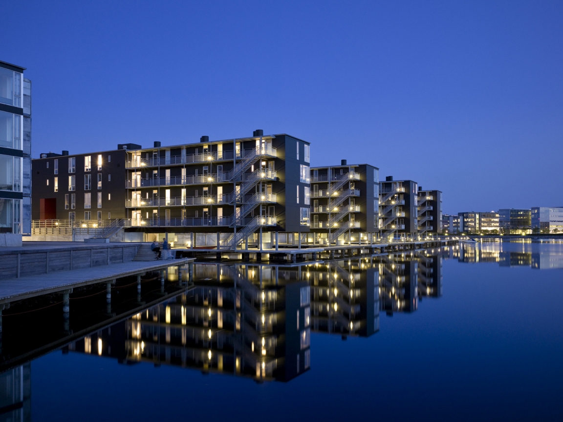 Teglvrkshavnen Block in Copenhagen for 1152 x 864 resolution