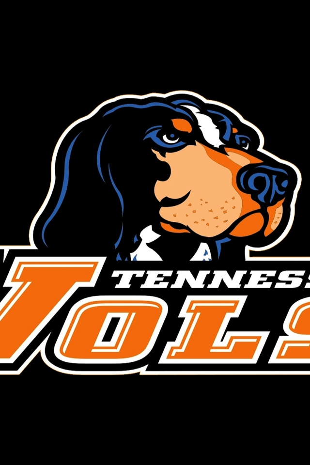 Tennessee Vols Logo Black for 640 x 960 iPhone 4 resolution