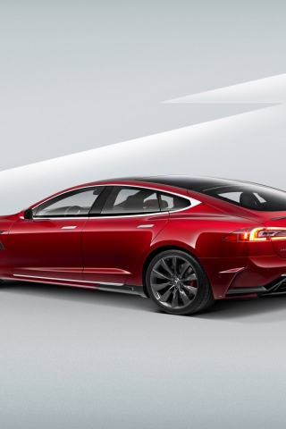 Tesla Model S 2015 for 320 x 480 iPhone resolution