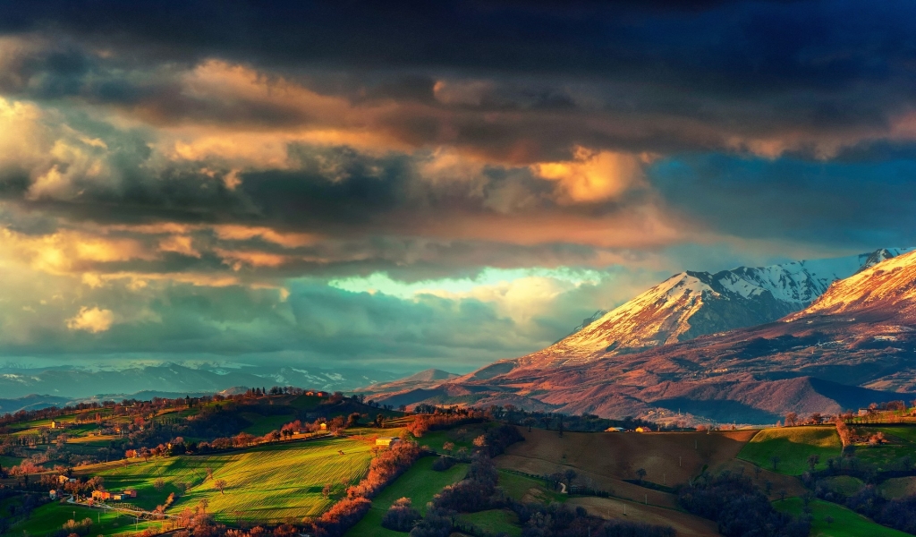 The Apennines Mountains for 1024 x 600 widescreen resolution