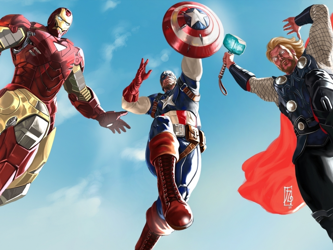 The Avengers 2012 for 1152 x 864 resolution