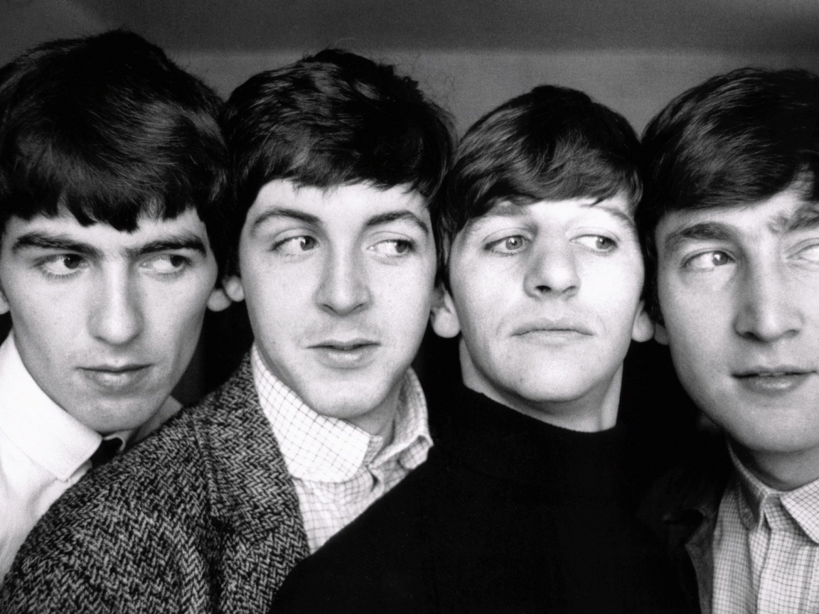 The Beatles Black and White for 1152 x 864 resolution