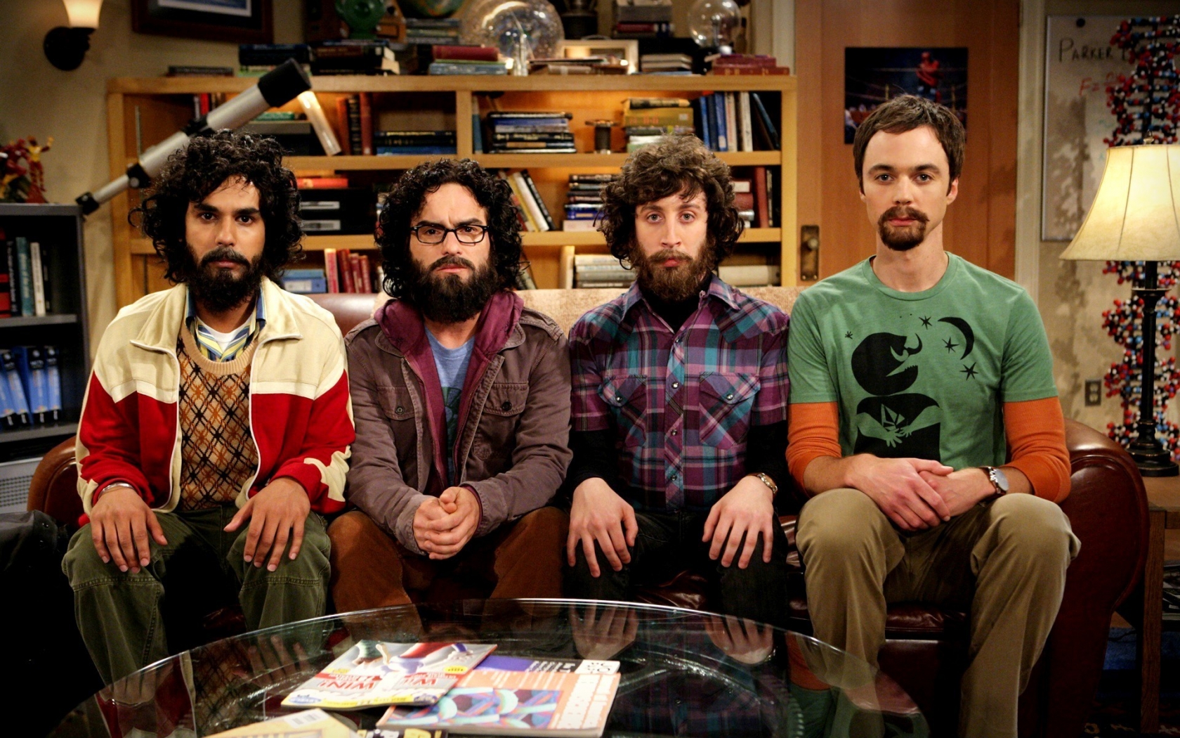 The Big Bang Theory Main Actors for 1680 x 1050 widescreen resolution