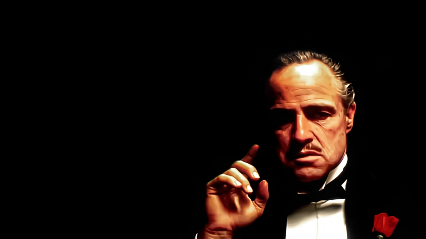 The Godfather Painting for 1366 x 768 HDTV resolution