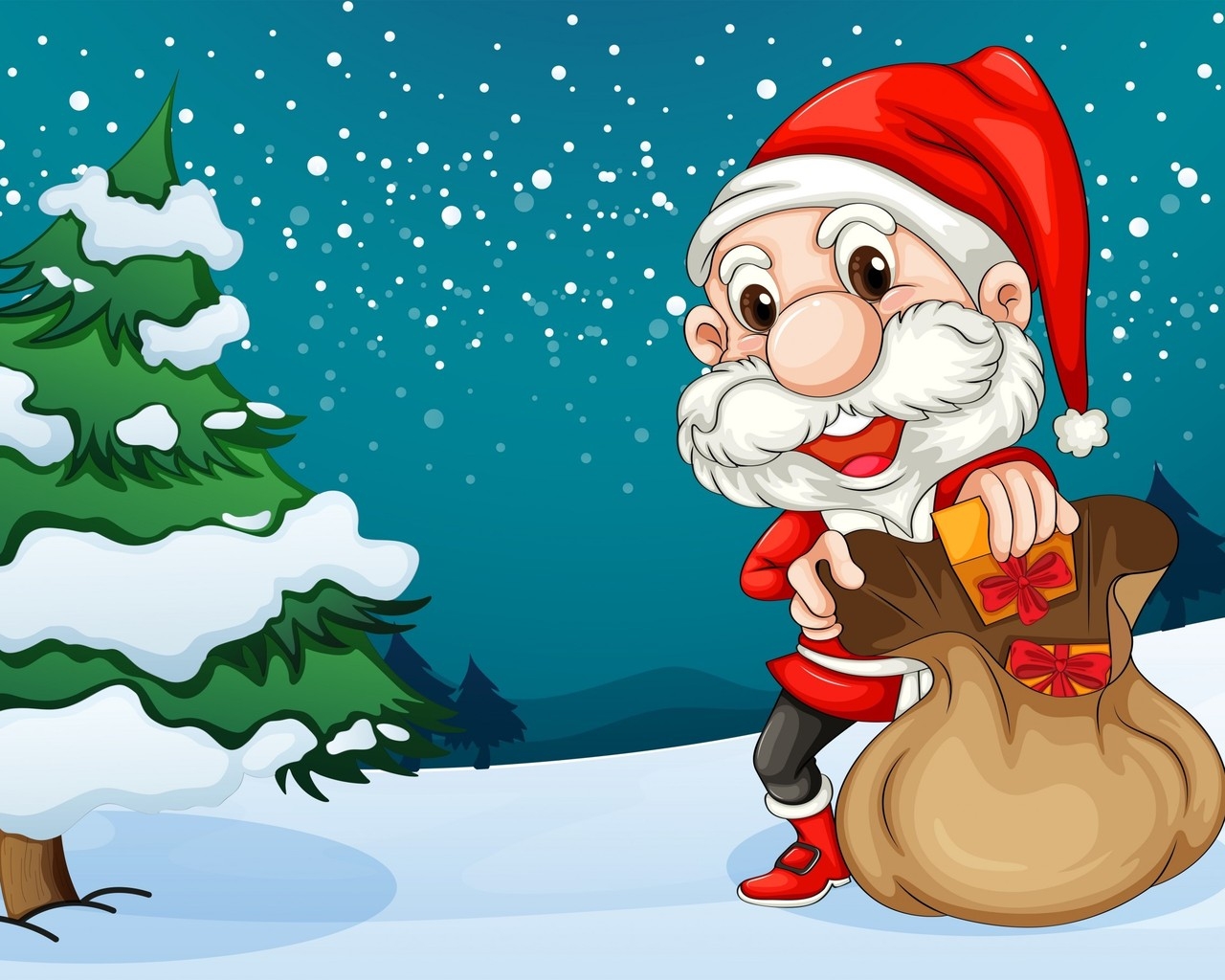 The Happiest Santa for 1280 x 1024 resolution