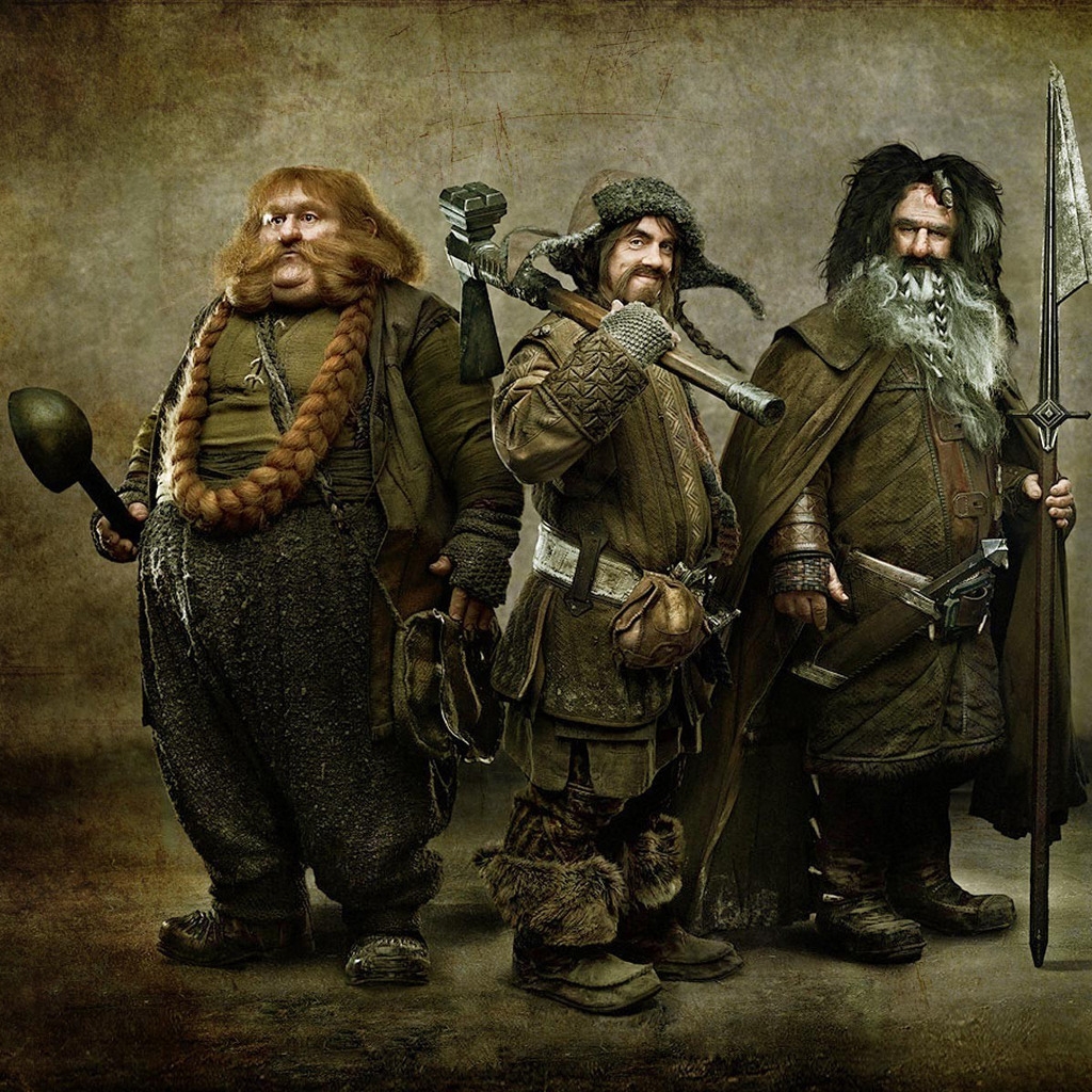 The Hobbit Characters for 1024 x 1024 iPad resolution