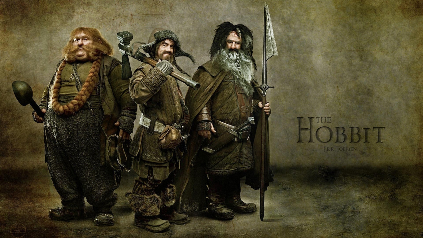 The Hobbit Characters for 1366 x 768 HDTV resolution