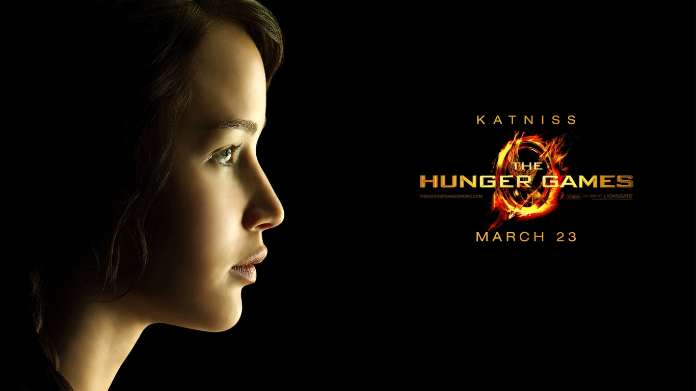 The Hunger Games Katniss for 1366 x 768 HDTV resolution