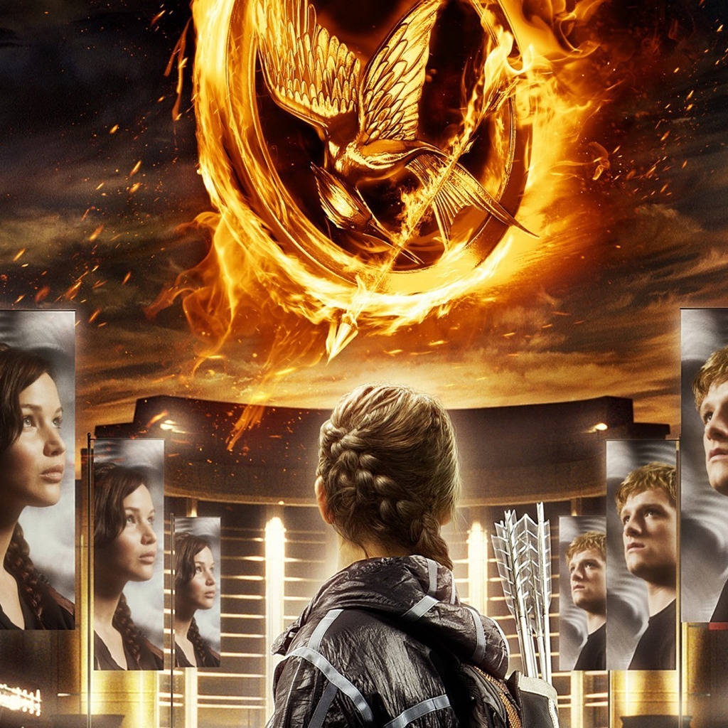 The Hunger Games Poster for 1024 x 1024 iPad resolution