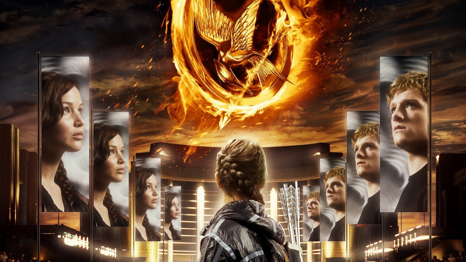 The Hunger Games Poster for 1536 x 864 HDTV resolution