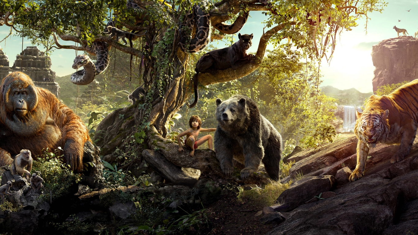 The Jungle Book 2016 Movie for 1366 x 768 HDTV resolution