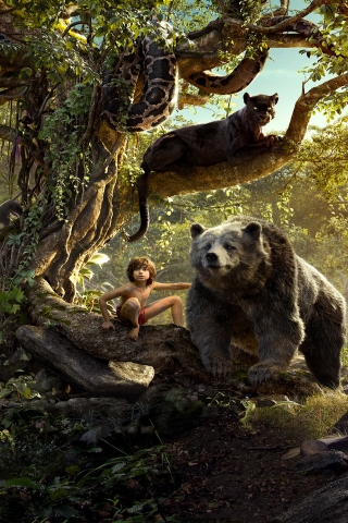 The Jungle Book 2016 Movie for 320 x 480 iPhone resolution