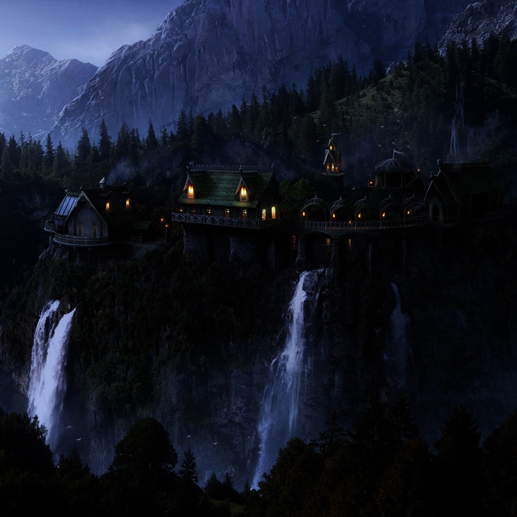 The Lord of the Rings Rivendell for 1024 x 1024 iPad resolution