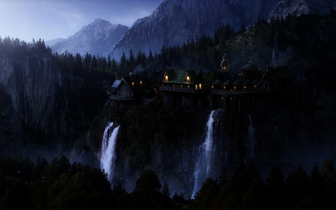 The Lord of the Rings Rivendell for 1280 x 800 widescreen resolution