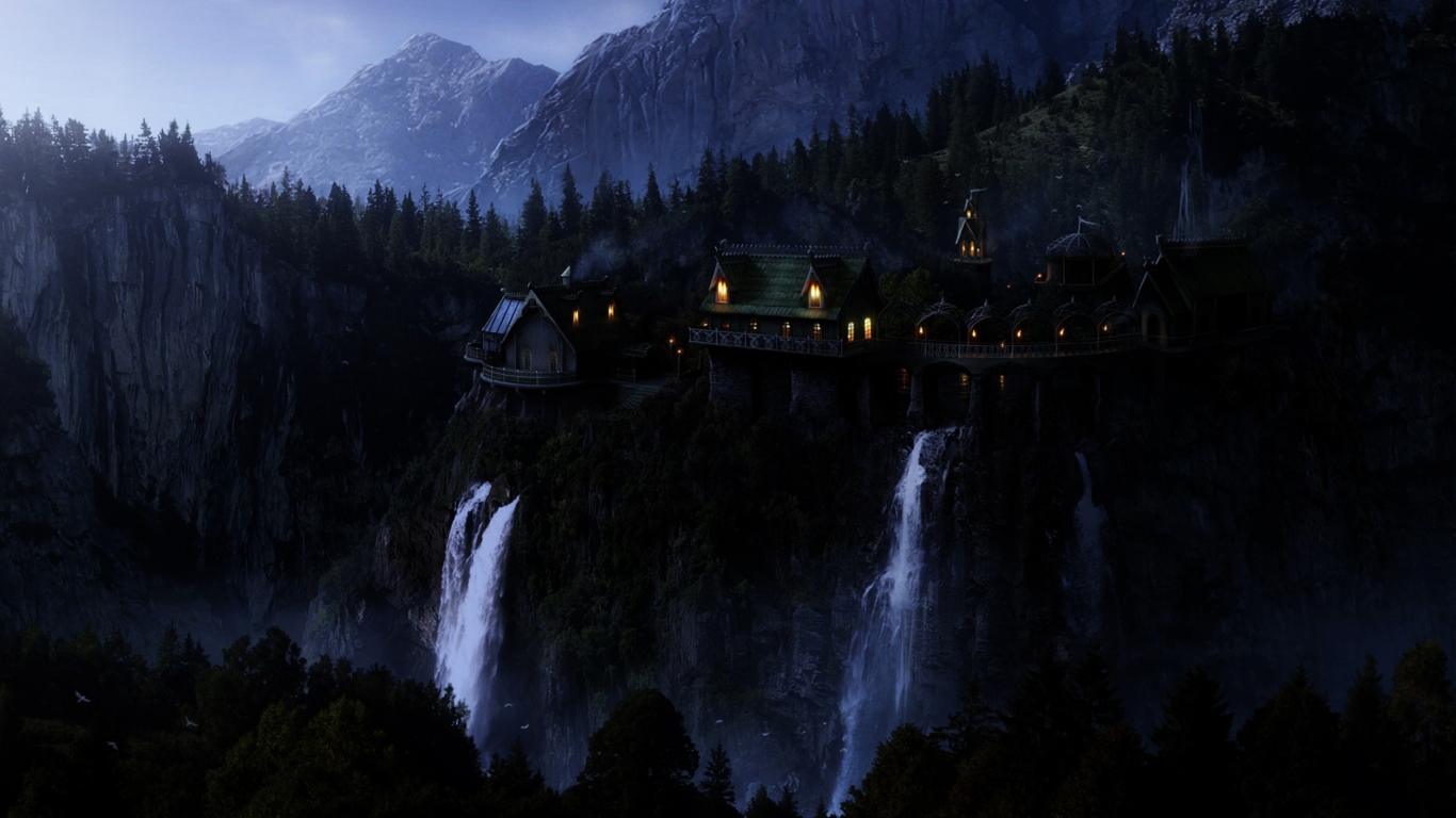 The Lord of the Rings Rivendell for 1366 x 768 HDTV resolution