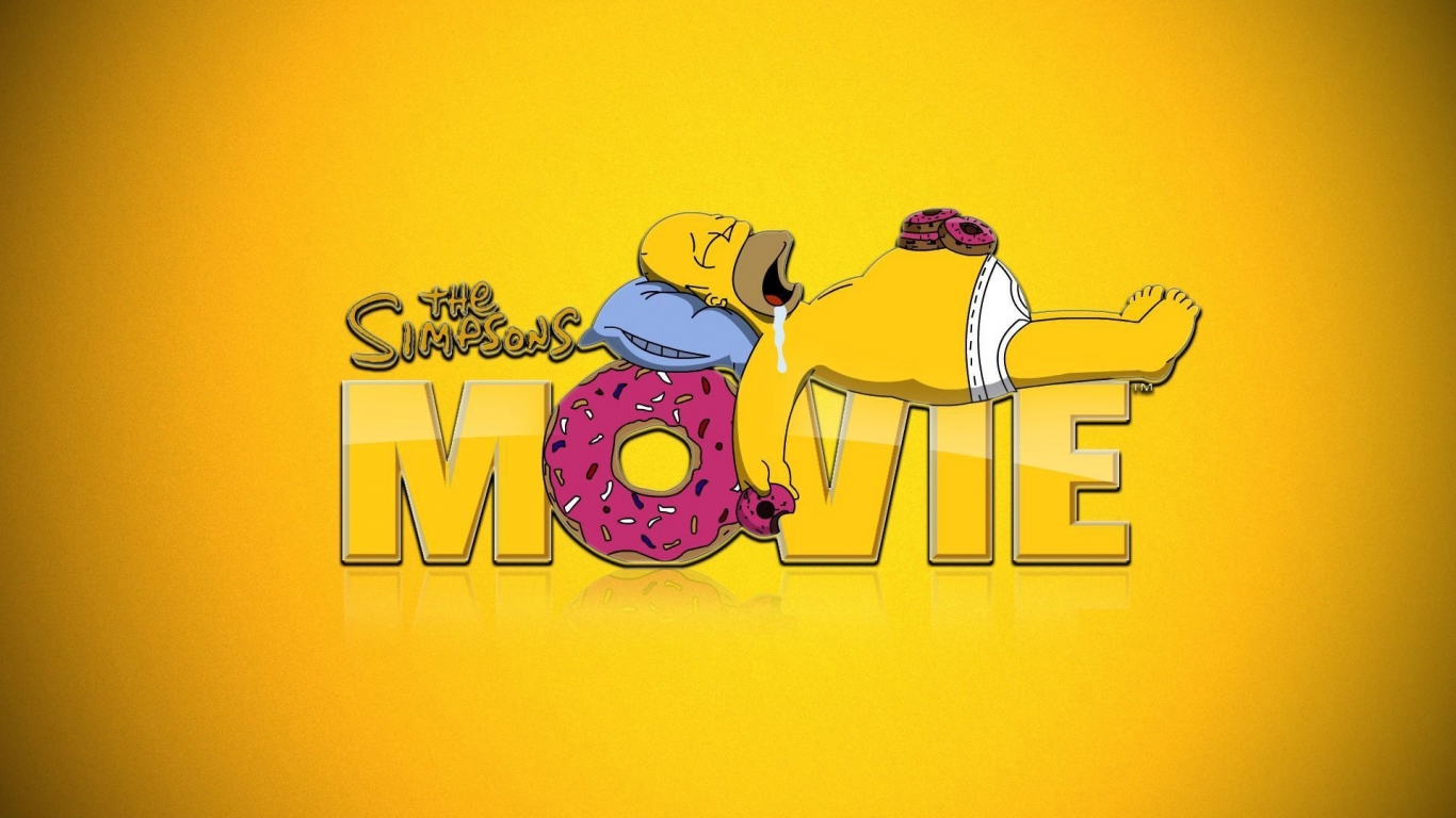 The Simpsons Movie for 1366 x 768 HDTV resolution